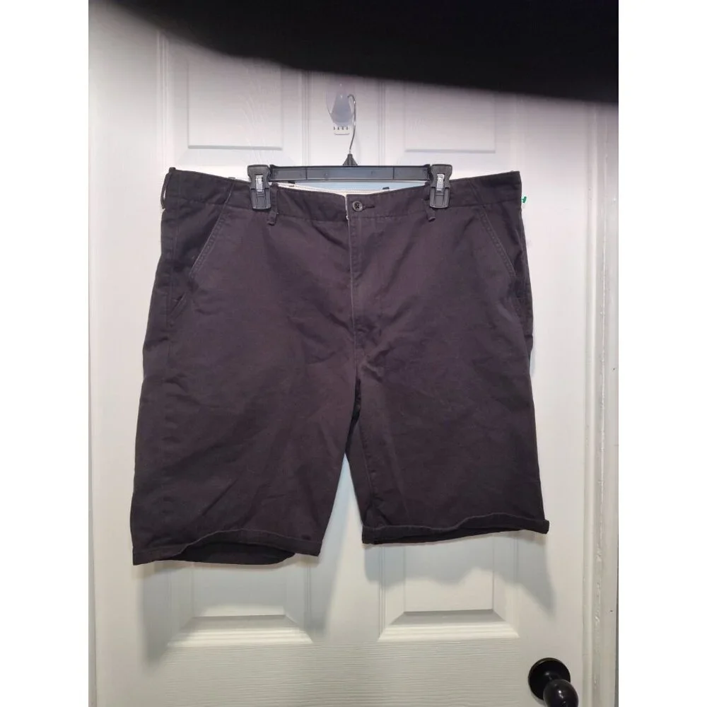 Levis Strauss Men Shorts 40 Black‎ 100% Cotton Chino Casual Outdoor CW-3013